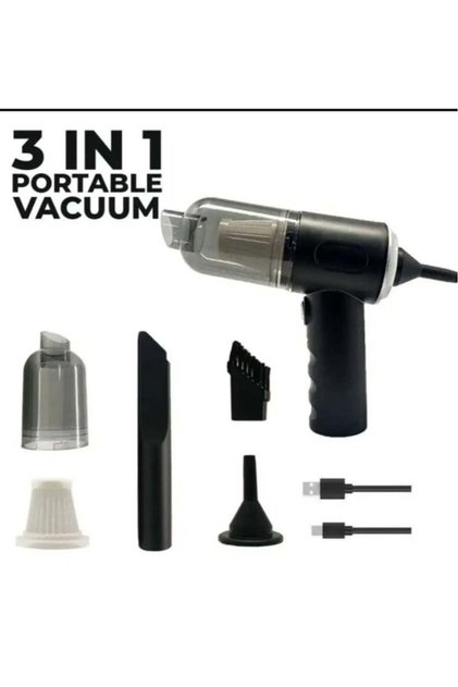 3 in 1 Vacuum Cleaner Duster Blower Air Pump Wireless Handheld Cleaning For Car Home Pc AS-228