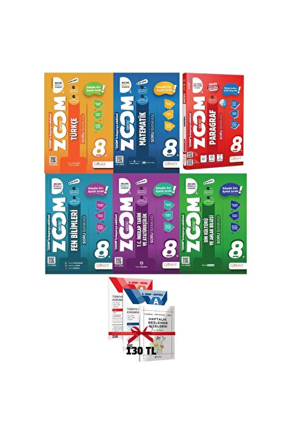 Günay Yayınları 2026 Yeni Müfredat LGS 8 Sınıf Tüm Dersler ZOOM