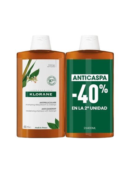 Set Sampon anti-matreata GALANGA 2 x 400 ml