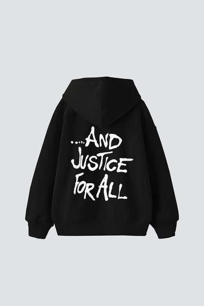 Metallica And Justice For All Baskılı Oversize Unisex Siyah