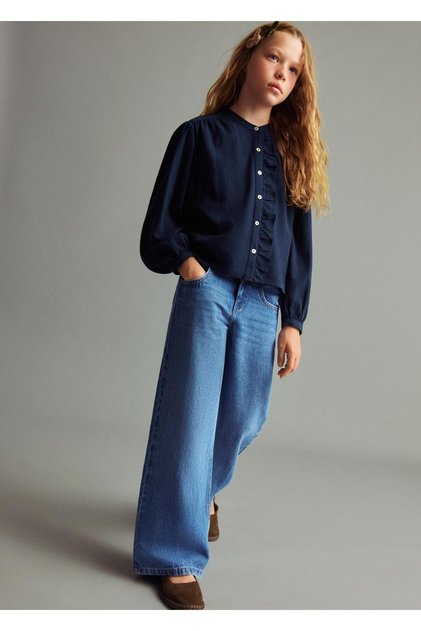 Girl's Wide Leg Wide Leg Jeans