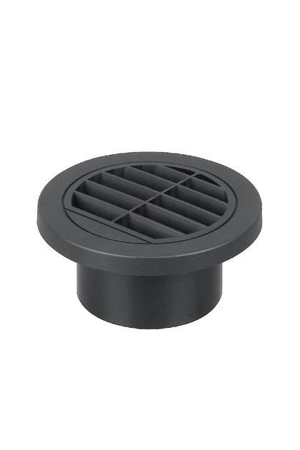 Grila conducta aer cald incalzitoare auxiliare/sirocol Ø60 mm,cap drept/rulote/camioane/barci/auto