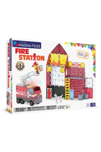MAGNA-TILES® - Fire Station Manyetik Bloklar - 50 Parça