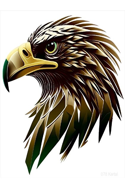 Sticker Eagle 12X12Cm