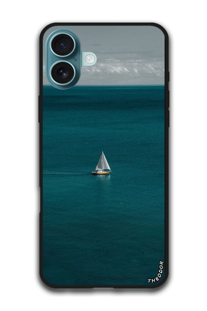 Protective Case Anti Scratch Shock Proof Bumper Cover For iPhone 16 (6.1)-inch Sailiing ship