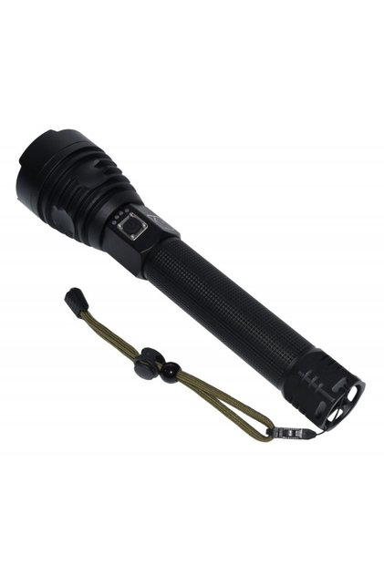 Lanternă profesională cu LED, baterii incluse, încărcare USB, pentru vânătoare și pescuit