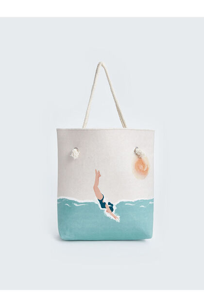 Printed Women's Beach Bag