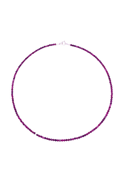 Colier Basics din rubin cu accesorii din argint 925, 40 cm
