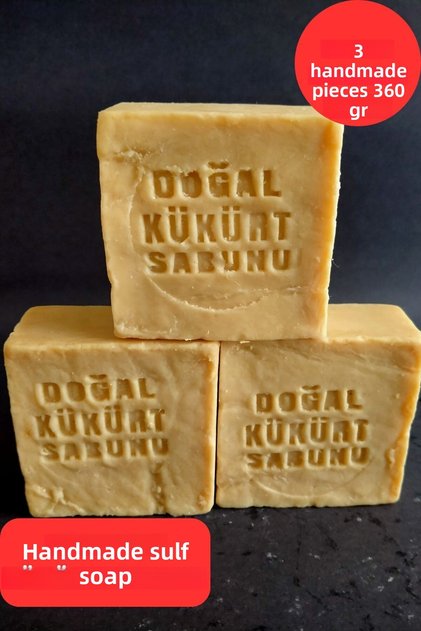 Genuine Handmade Sulfur Soap 360 Gr