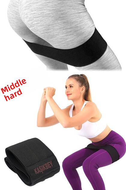 Squat Band Pilates Yoga Fitness Hip Resistance Elastic Exercise Rubber Medium Hard Resistance Loop Band