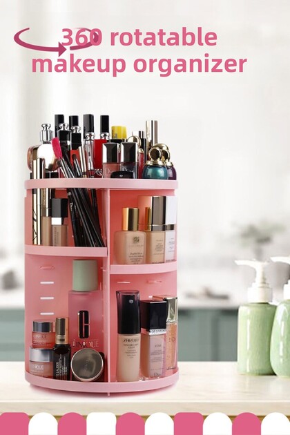 360 Degree Rotating Makeup Organizer