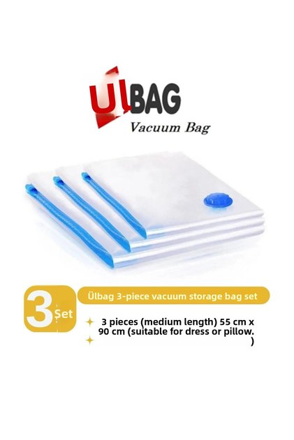 (3 Pieces) Medium Size (55 cm X 90 cm) Vacuum Bag - Vacuum Bag - Vacuum Bag