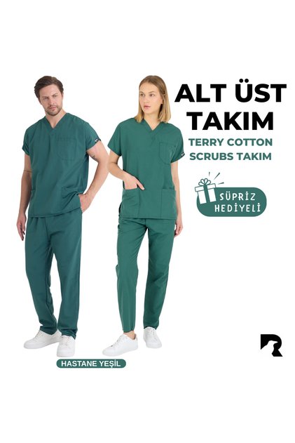 Medikal Forma Cerrahi Alt Üst Takım Unisex İnce Kumaş