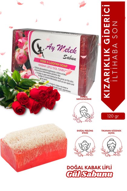 Soap Natural Pumpkin Fiber Rose Soap