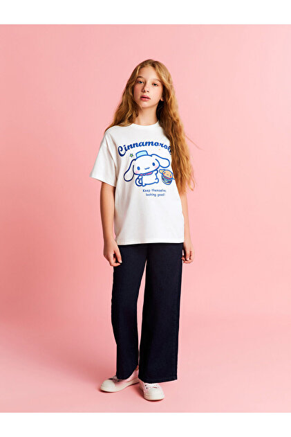 LC Waikiki Vizyon Yeni Sezon Bisiklet Yaka Cinnamoroll Baskılı Kız