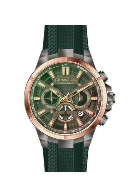 Ttg1003.075 Men's 47mm Wristwatch with Quartz Green Silicone Chrono
