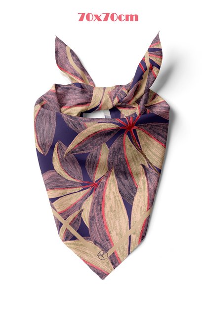 Purple of the Soul Pattern 70*70cm Bandana/Scarf