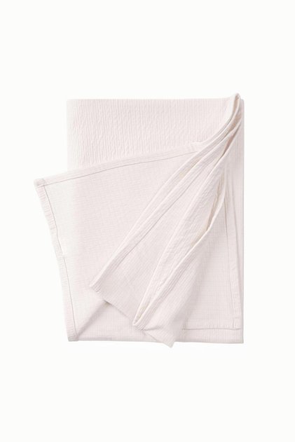Cotton Quilted Baby Blanket 120x120 cm Ecru
