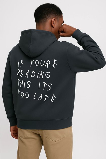 Lenithra Drake Album Back Printed Unisex Oversize Smoked Hoodie