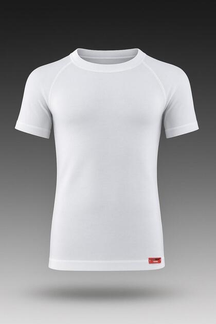 Children's White Short Sleeve Thermal Undershirt 2Nd Level – Winter Heat Protective Underwear New