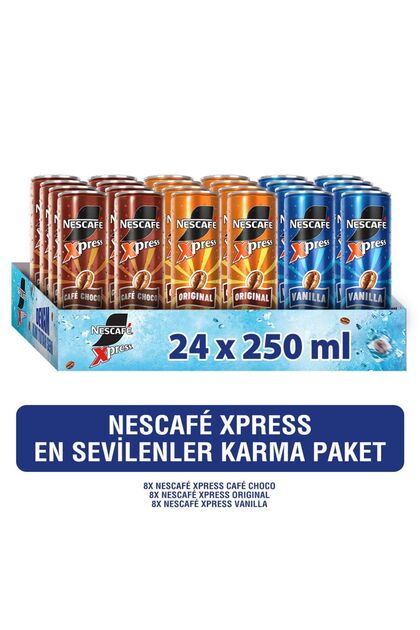 NESCAFÉ Xpress En sevilenler Karma Paket 24x250 Ml