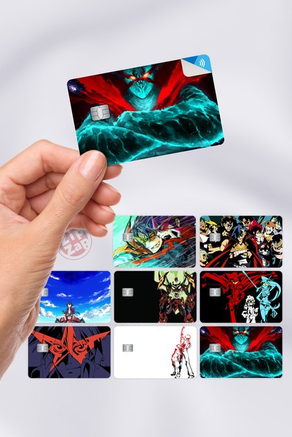 Tengen Toppa Gurren Lagann Card Covering Sticker 8 Pieces