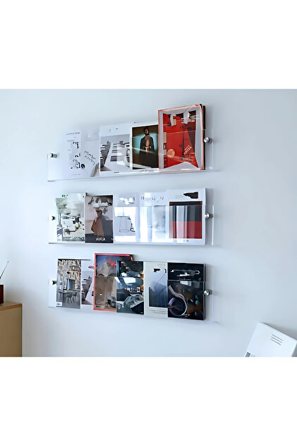 Pleksi Modern Duvar Rafı (2'li Paket)