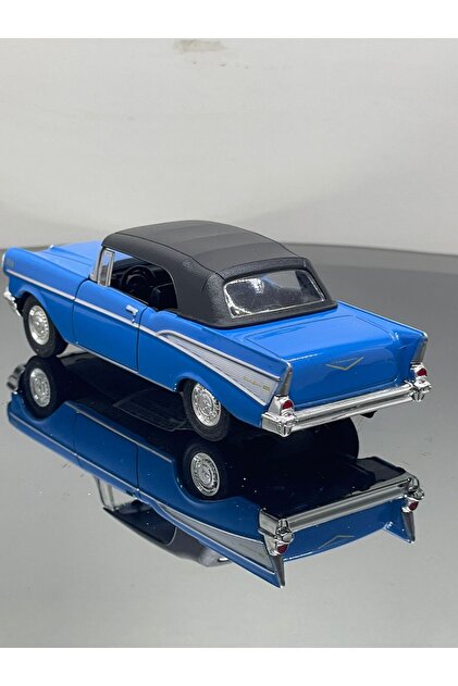 SCOWETTO 1.36 Ölçek Chevrolet Bel Air 1957 Klasik Metal Oyuncak