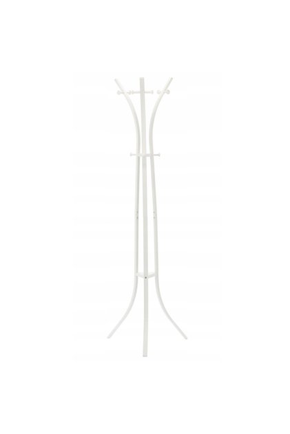 Cuier metalic pentru hol 170 cm, design minimalist, alb