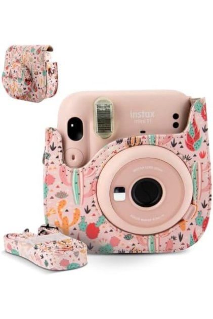 PU Leather Camera Case For Fujifilm Instax Mini 11 12 Instant Camera with Adjust