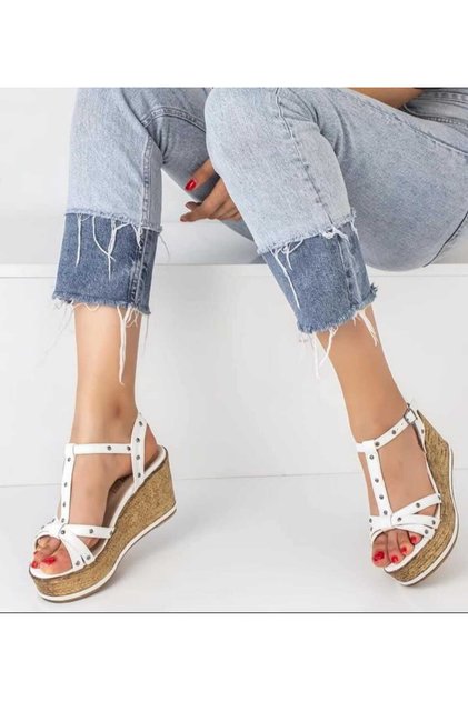 Zimba Patterned Women's Wedge Heel Shoes