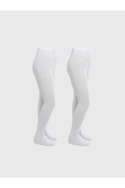Basic Girls' Tights 2 Pack
