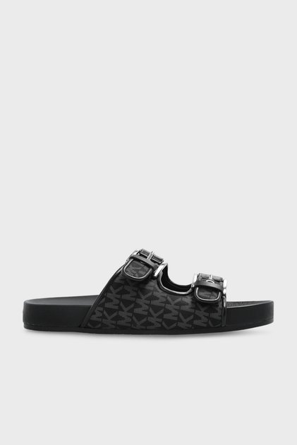 Logo Printed Double Strap Belted Slippers 40T5Byfs1D001 Slippers 40T5Byfs1D 001