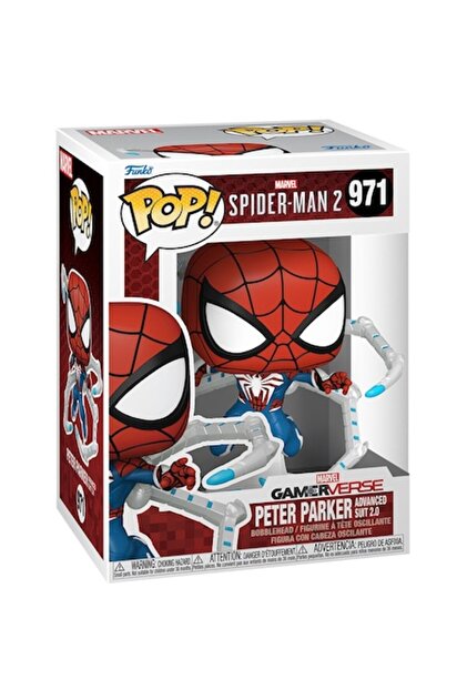 Pop Marvel Gamervese Spider-Man 2 Peter Parker (Προηγμένη Στολή 2.0) # 971 Κουνιστοκέφαλος 10 εκ.