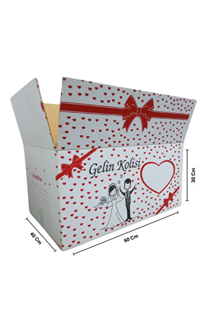 KARTEKS AMBALAJ 60x40x30 - 10 Adet Çeyiz Kolisi - Çeyiz Kutusu