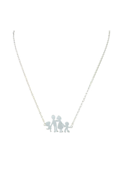 Lănțișor din oțel inoxidabil silver "Family"