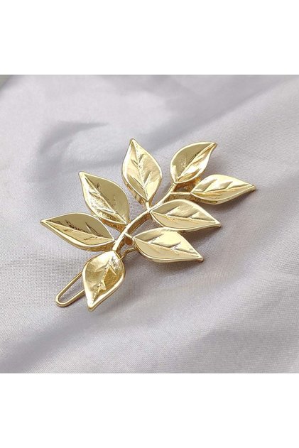 A Game Honkai:Star Rail Dr. Ratio Cosplay Hairpins Yellow Leaves Headwear Leaf Hair Clip Accessory .