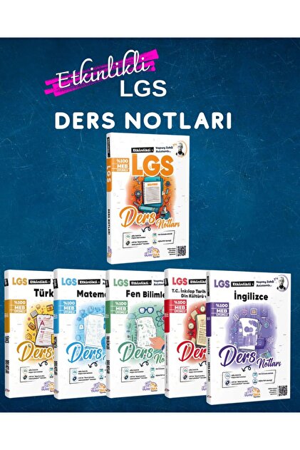 YZY YAPAY ZEKA YAYINLARI 8.SINIF LGS TÜM DERSLER ETKİNLİKLİ DERS