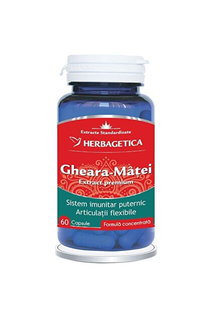 Gheara-Matei Standardized Extract Dietary Supplement, Herbagetica, 60 Capsules