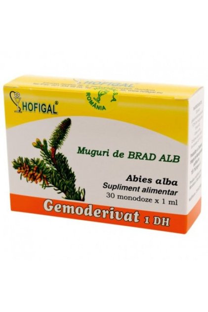 Gemoderivate cu muguri de brad alb 30 de doze