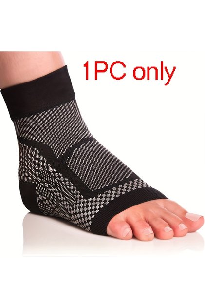 L/XL Black 1Pc Knitted breathable Ankle Support Brace, Best Ankle Compression Support Brace for Foot