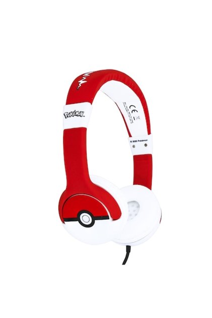 Casti Pokemon Pokeball Rosu/Alb