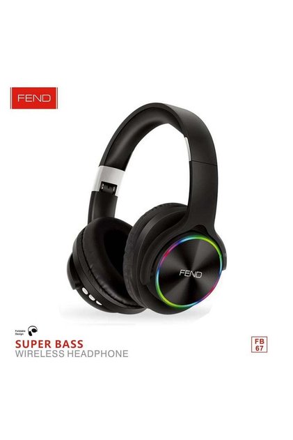 FB67 Super Bass Bluetooth Wireless Headset for iPhone and Android Mobiles and Tablets and PC