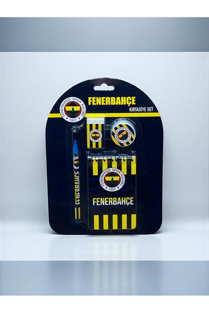 Fenerbahçe Taraftar 4'lü Kırtasiye Seti(Kalem-Silgi-Not Defteri-Kalem Tıraş)
