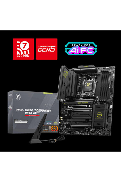 MSI MAG B850 TOMAHAWK MAX WIFI AM5 DDR5 8400(OC)MHz ATX Gaming