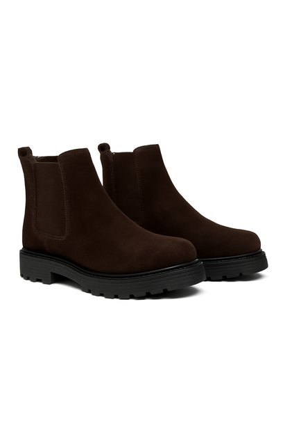 Gre0157-2 Genuine Suede Leather Non-Slip No Odor Thick Sole Chelsea Top Quality Boots