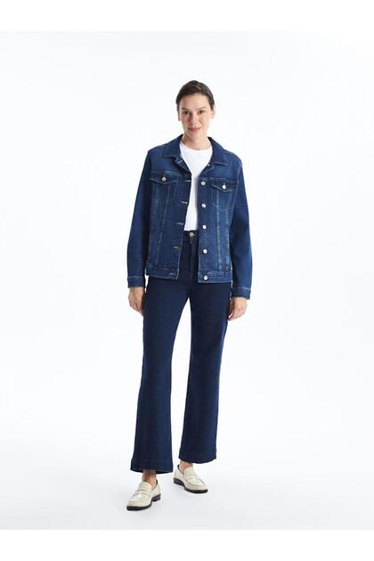 LC Waikiki Gomlek Yaka Kadin Jean Ceket - W44872z8 - Fiyatı, Yorumları