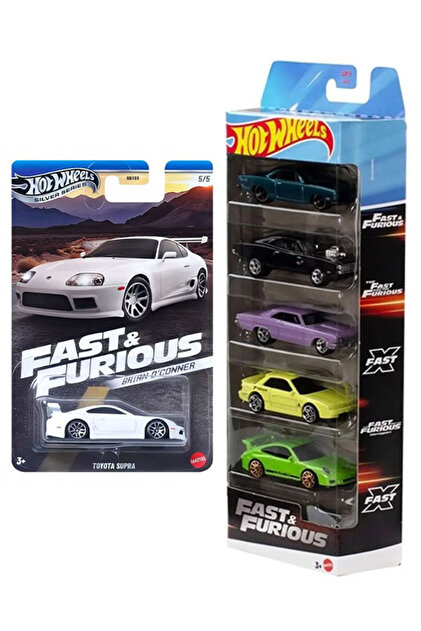 HOT WHEELS Fast & Furious Temalı 6'lı Araç Seti (2025) Hızlı ve