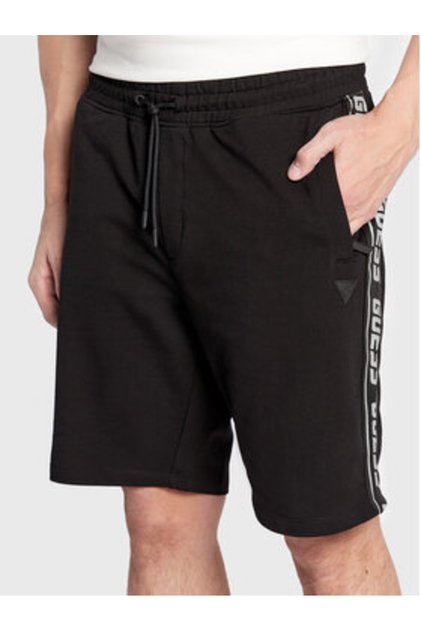 Pantaloni scurți sport pentru bărbați, negri, Z2YD02K6ZS1