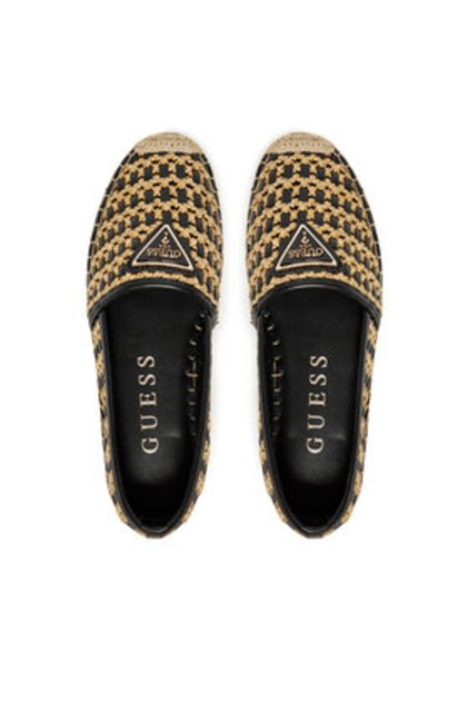 Espadrile de damă bej, negru FLJDNNFAB14